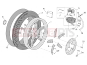 APRILIA SCARABEO 2003 Scarabeo 50 Ditech FRAME » Rear wheel - disc brake
