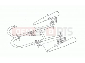 MOTOGUZZI SP II 1000 Exhaust unit