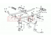 Foot rests - Lateral stand - Motoguzzi Strada 750 1994