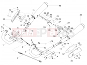 Exhaust pipe - Motoguzzi V7 III Rough 750 ABS (USA) 2019