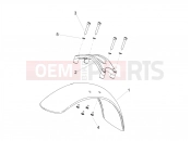 Front mudguard-Pillar - Motoguzzi V7 III Rough 750 ABS (USA) 2019