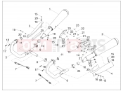 MOTOGUZZI V9 Roamer 850 ABS Exhaust pipe