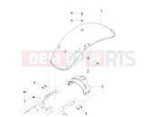 MOTOGUZZI V9 Roamer 850 ABS Rear mudguard