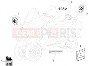 PIAGGIO MP3 125 ie 2008-2011 (EMEA) Plates - Emblems