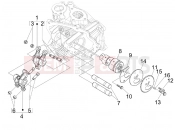 PIAGGIO MP3 125 ie 2008-2011 (EMEA) Rocking levers support unit