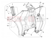 PIAGGIO MP3 125 ie 2008-2011 (EMEA) Front glove-box - Knee-guard panel