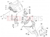 PIAGGIO MP3 125 ie 2008-2011 (EMEA) Rear cover - Splash guard