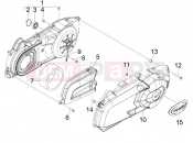 PIAGGIO MP3 125 ie 2008-2011 (EMEA) oldaldekli - varióváltó hűtés