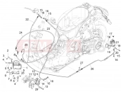 vespa GTS 300 4V ie ABS-NOABS Brakes pipes - Calipers (ABS)