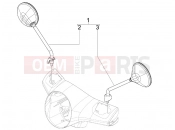 vespa GTS 300 4V ie ABS-NOABS Driving mirror/s