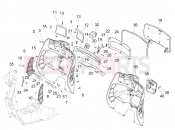 vespa GTS 300 4V ie ABS-NOABS Front glove-box - Knee-guard panel