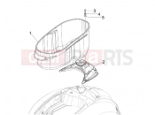 vespa GTS 300 4V ie ABS-NOABS Helmet huosing - Undersaddle