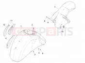 vespa GTS 300 4V ie ABS-NOABS Wheel huosing - Mudguard