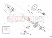 DUCATI Superbike 1098 REAR WHEEL SPINDLE » REAR WHEEL