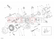 DUCATI Superbike 1098 S GENERATOR COVER - WATER PUMP » COOLING SYSTEM