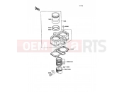 KAWASAKI GPZ500S (EX500-B3) Cylinder/Piston