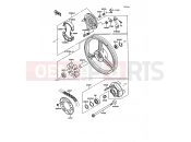 KAWASAKI GPZ500S (EX500-B3) Rear Hub