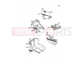 KAWASAKI GPZ500S (EX500-B3) Decal(Red/White)