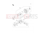 Front Hub - Kawasaki KDX200 (KDX200-E2) 1990
