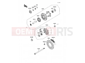 KAWASAKI KLR650 (KL650-A5) Rear Hub