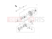 Front Hub - Kawasaki KDX250 (KDX250-E2) 1992