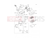 Air Cleaner - Kawasaki KLE500 (KLE500-A2) 1992