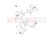 Footrests - Kawasaki KLE500 (KLE500-A2) 1992