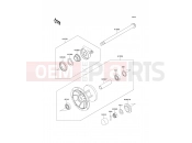 Front Hub - Kawasaki KLE500 (KLE500-A2) 1992