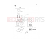 KAWASAKI GPZ500S (EX500-E1) Cylinder/Piston(s)