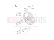 KAWASAKI NINJA 250R (EX250-F8) Front Hub