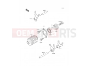 KAWASAKI KDX200 (KDX200-H2) Gear Change Drum/Shift Fork(s)