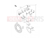 Rear Brake - Kawasaki KLE500 (KLE500-A6) 1996
