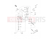KAWASAKI 1000GTR (ZG1000-A12) Rear Master Cylinder