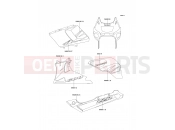 KAWASAKI ZZ-R600 (ZX600-E6) Decals(Silver)
