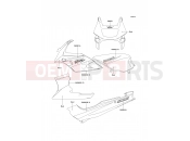 Decals(Red) - Kawasaki GPZ500S (EX500-E6) 1999