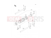 KAWASAKI NINJA ZX-6R (ZX636-B1H) Gear Change Drum/Shift Fork(s)