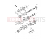 Transmission - Kawasaki VERSYS (KLE650A9F) 2009