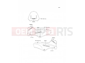 Decals(Silver) - Kawasaki VERSYS (KLE650A9F) 2009