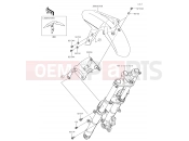 KAWASAKI NINJA 300 ABS (EX300BHF) Front Fender(s)