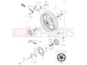 KAWASAKI NINJA 300 ABS (EX300BHF) Rear Hub