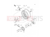 KAWASAKI Z750 ABS (ZR750MAS) Rear Hub