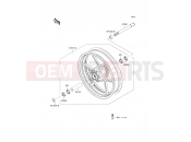 Front Hub - Kawasaki ER-6f ABS (EX650DBF) 2011
