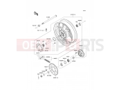 Rear Hub - Kawasaki ER-6f ABS (EX650DBF) 2011