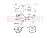 KAWASAKI 2011 Decals(Green)