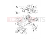 KAWASAKI ER-6f (EX650ECF) Footrests