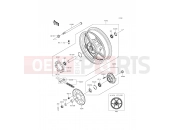 KAWASAKI ER-6n ABS (ER650FCF) Rear Hub