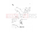KAWASAKI Z1000 ABS (ZR1000EDFA) Front Fender(s)