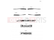 Decals(Green/Black) - Kawasaki J300 ABS (SC300BEFA) 2014