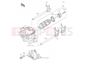 KAWASAKI Z1000SX (ZX1000LEF) Gear Change Drum/Shift Fork(s)