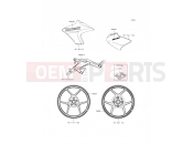 KAWASAKI 2015 Decals(Black)